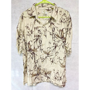 TASSO ELBA ISLAND HAWAIIAN XL BUTTON FRONT SHIRT SHORT SLEEVE TROPICAL